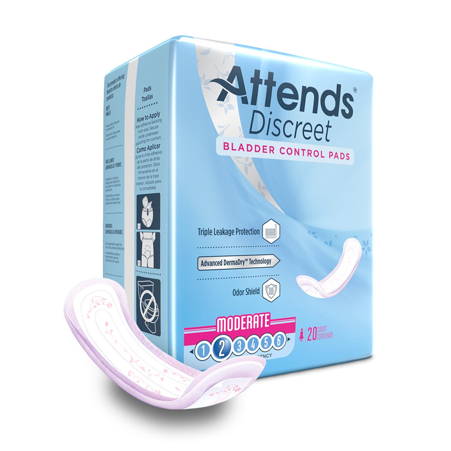 Attends Discreet Bladder Control Pads