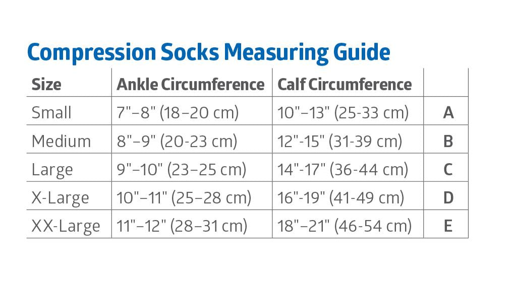 CURAD Knee-High 8-15 mmHg Compression Socks