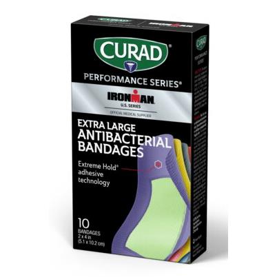 CURAD Performance Series IRONMAN Antibacterial Bandages