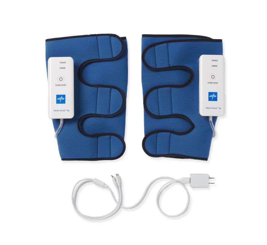Hemo-Force Go Portable DVT Pump and Sleeve Combo