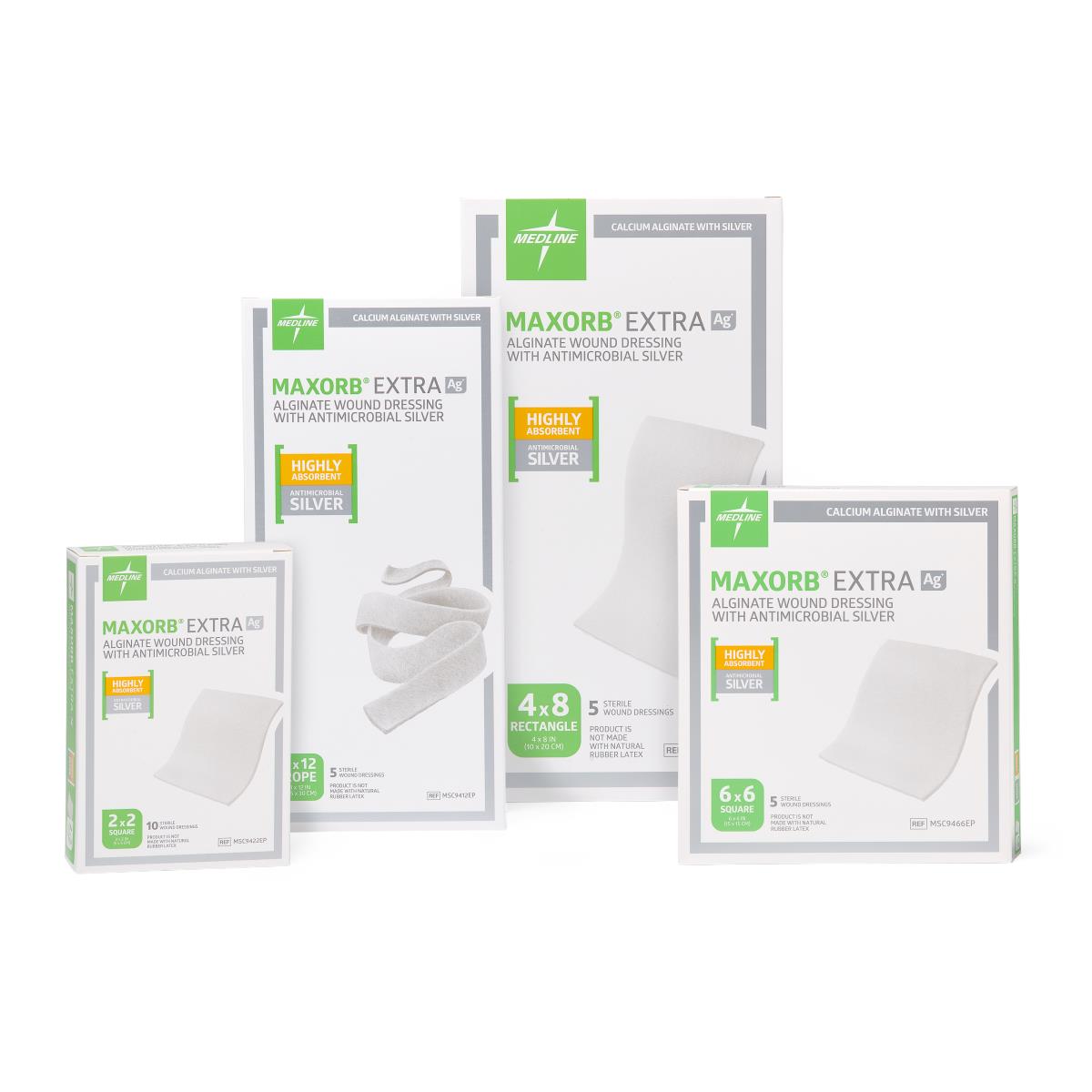 Maxorb Extra Ag+ CMC/Alginate Wound Dressings