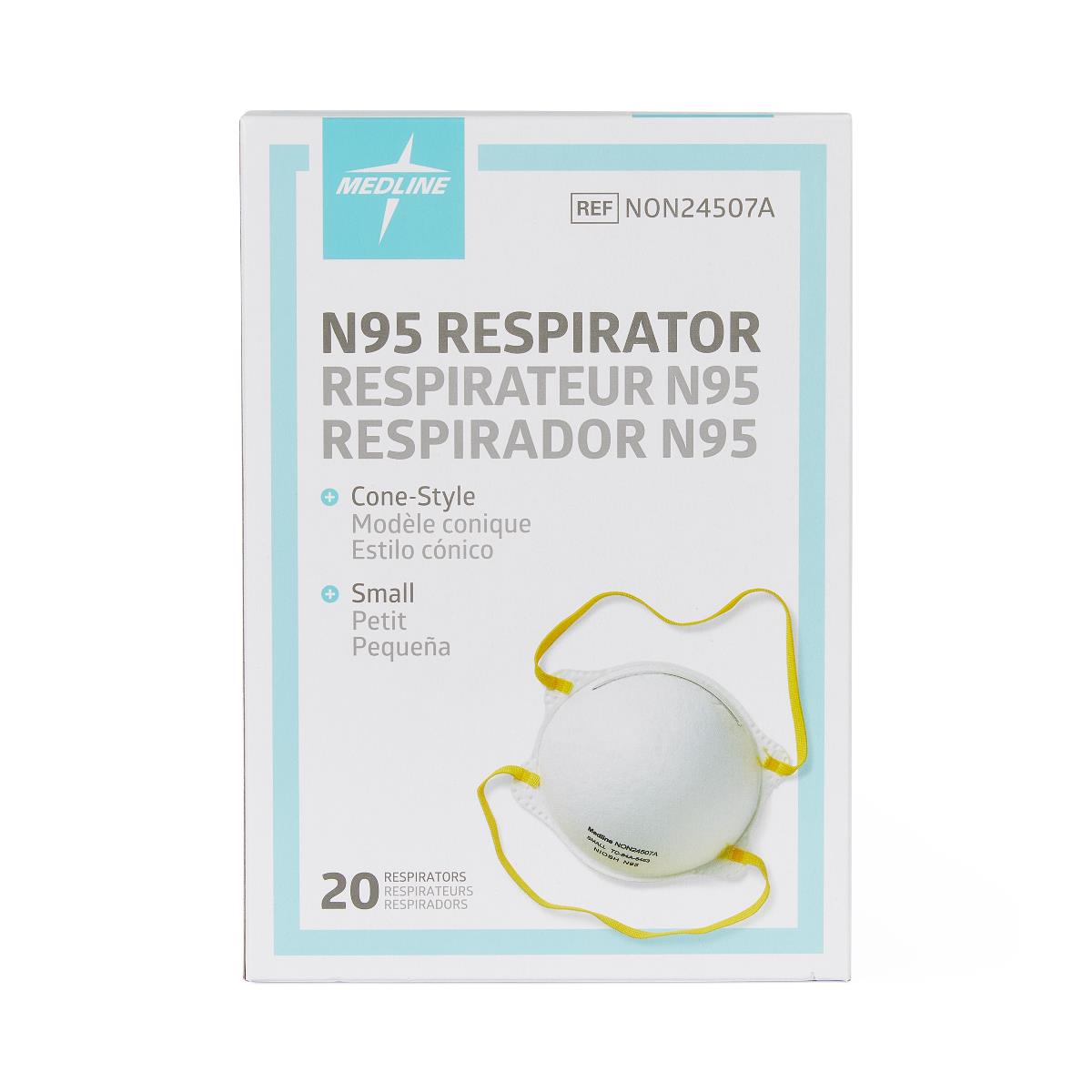 Medline Cone-Style N95 Surgical Respirator Mask