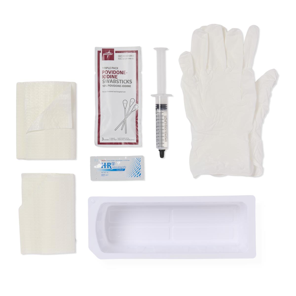 Medline Foley Catheter Insertion Trays with Syringe