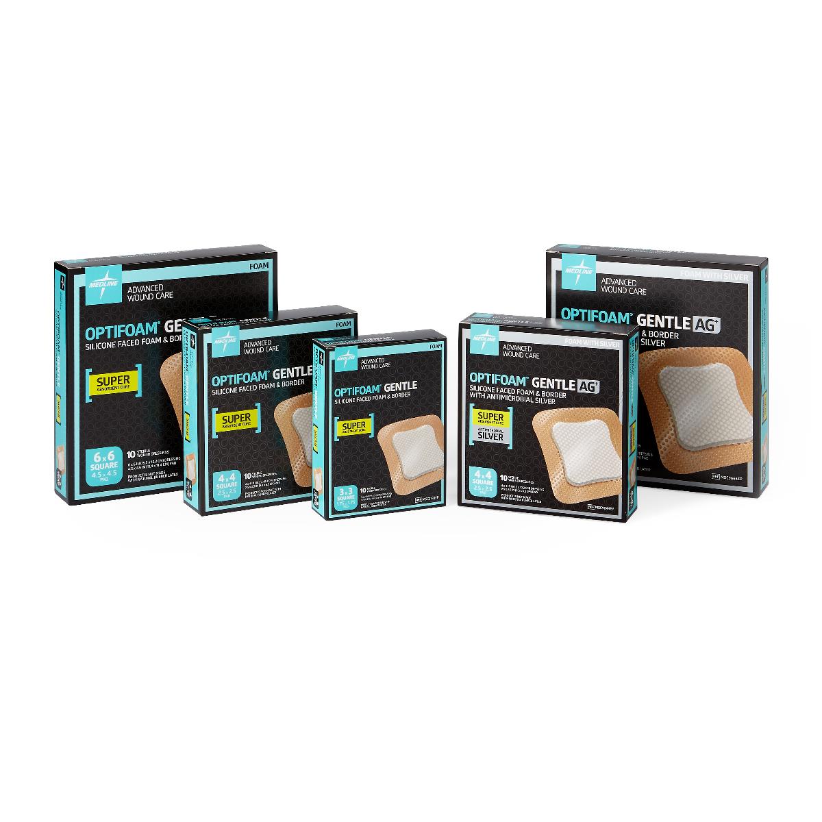 Optifoam Gentle SA Silicone-Faced Foam Wound Dressings