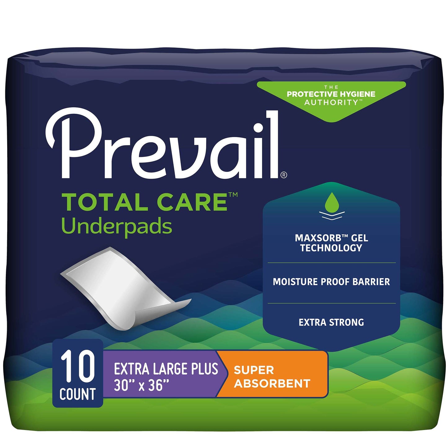Prevail Total Care Super Absorbent Underpads