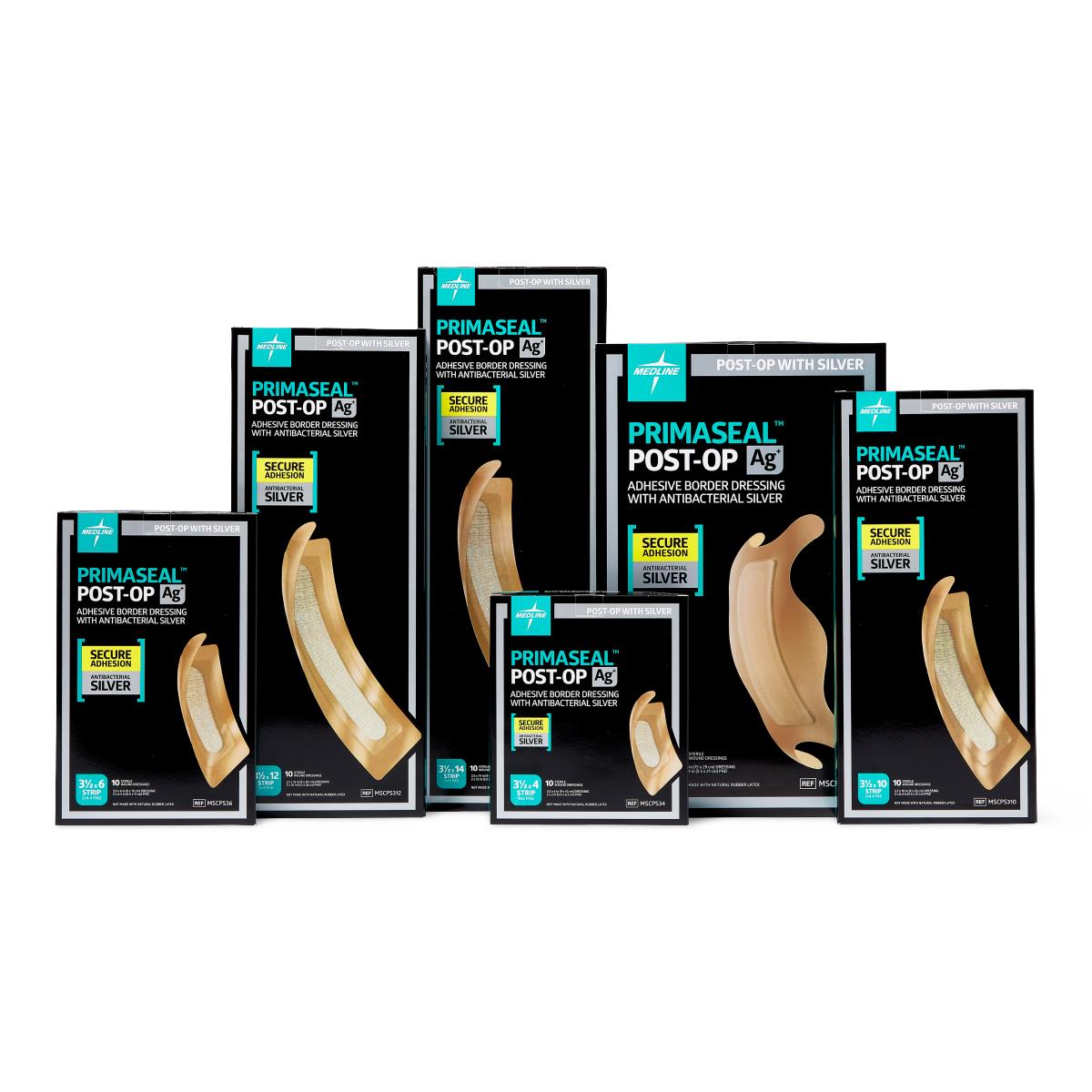 PrimaSeal Ag+ Silver Post-Op Wound Dressings