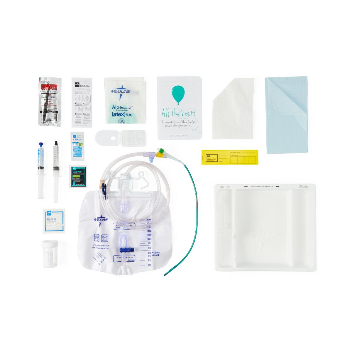 SilverTouch 1-Layer 100% Silicone Foley Catheter Trays