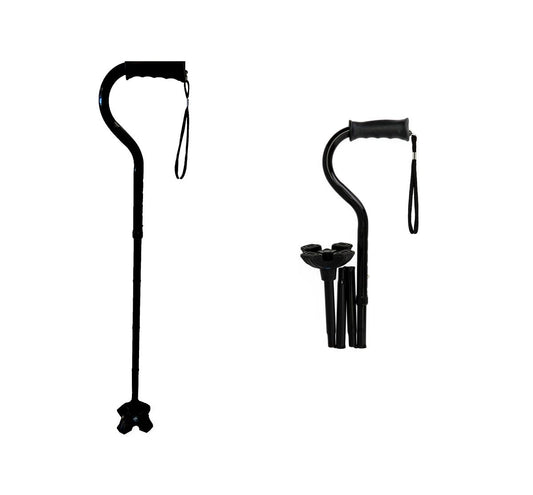 4U 4-Point Offset Folding Hybrid Cane
