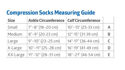 CURAD Knee-High 8-15 mmHg Compression Socks