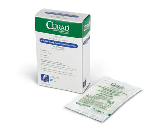CURAD Nonadherent Sterile Oil Emulsion Gauze Dressings