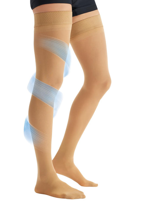 CURAD Thigh-High 20-30 mmHg Compression Hosiery