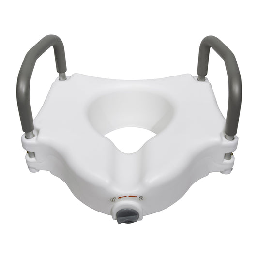 McKesson Raised Toilet Seat with Handles