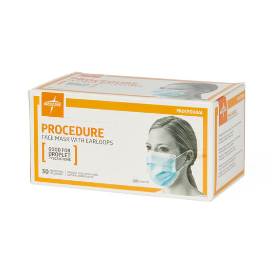 Medline ASTM Level 1 Basic Procedure Face Mask with Ear Loops
