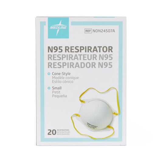 Medline Cone-Style N95 Surgical Respirator Mask