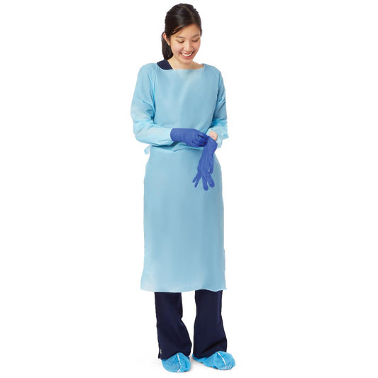 Medline Disposable Premium Open-Back Polyethylene Gown