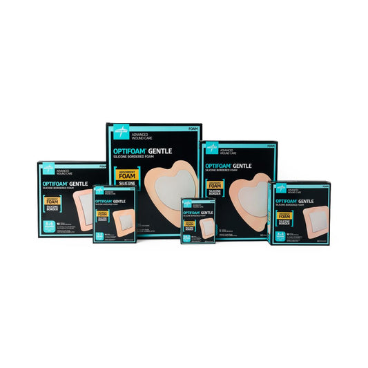 Optifoam Gentle Foam Wound Dressings with Silicone Adhesive Border