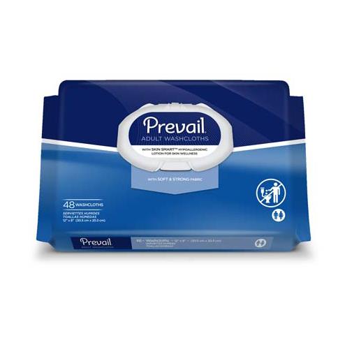 Prevail Aloe and Lanolin Adult Washcloths
