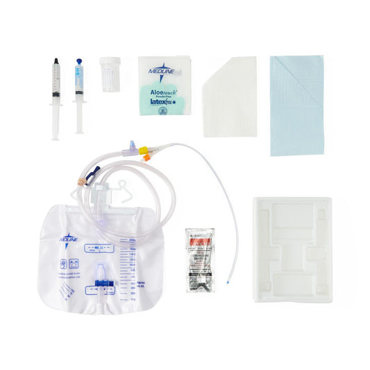 SelectSilicone 2-Layer Foley Catheter Trays with Drain Bag